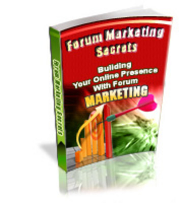 Product picture Forum Marketing Secrets