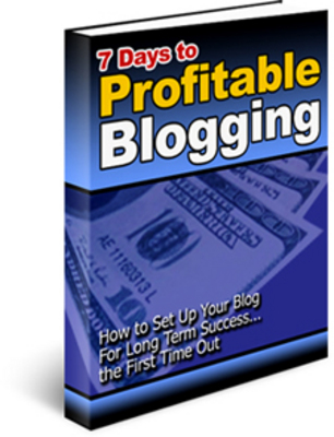 Product picture 7 Days to Profitable Blogging