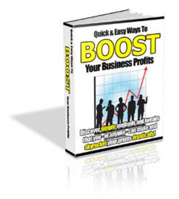 Product picture Quick and Easy Ways to Boost Your Business Profits