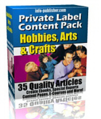Product picture Private Label Content Pack - Hobbies, Arts and Crafts