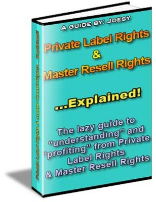Product picture Private Label Rights & Master Resale Rights Explained